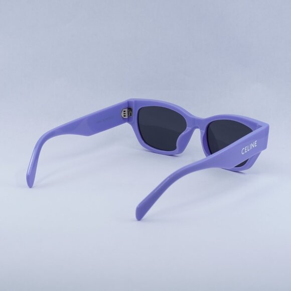 ?️ New Celine CL40197U 78A Sunglasses - Shiny Lilac Frame, Smoke Lenses main image 9